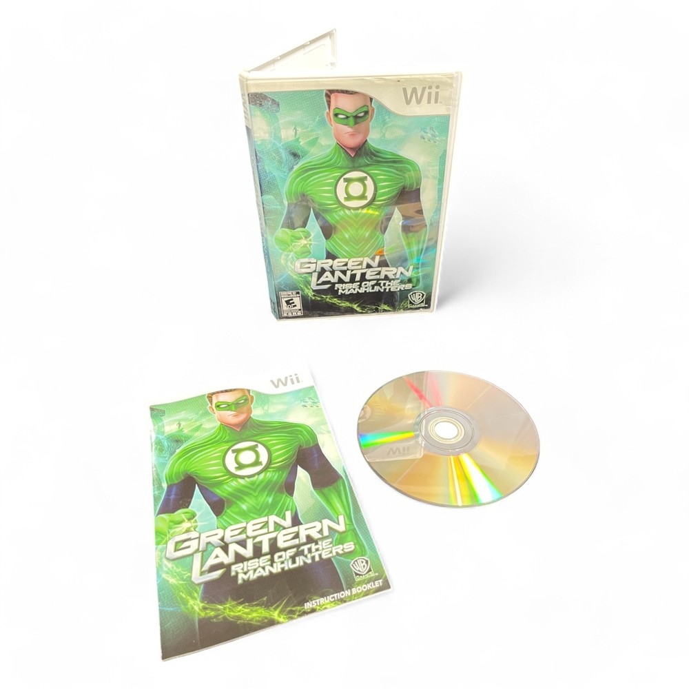 Green Lantern: Rise of the Manhunters (Nintendo Wii, WB Games) — Pre-Owned Game